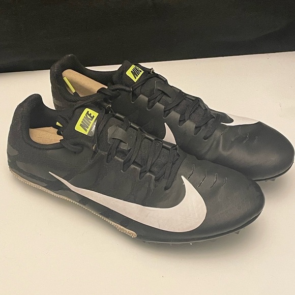 Nike Zoom, Rival S MEN’S racing shoe black and white with spikes size 10 - Picture 7 of 9